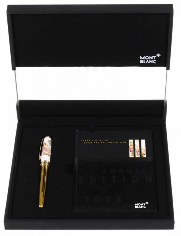 Montblanc Annual Edition 2008, Classical Mythology Danae and the Golden Rain, fountain pen with 18ct