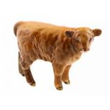 Porseleinen beeld: Highland Calf, model 1827D, gemerkt Beswick -7,6 cm hoog-