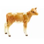 Porseleinen beeld: Gurnsey Calf, model 1249A, gemerkt Beswick, -7,2 cm hoog-