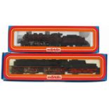 Märklin H0 - 3102 - Stoomlocomotief met kuiptender - BR 53 ,"Mallet" - DB en Märklin H0 - 3111 -