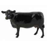 Porseleinen beeld: 'Aberdeen Angus Cow', Border Fine Arts, in originele doos -11,5 cm hoog-