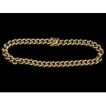 14kt geelgouden armband met gourmetschakel - 21 cm