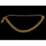 18kt geelgouden armband met gourmetschakel - omtrek 17 cm