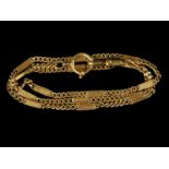 14kt geelgouden horlogeketting - lengte 44 cm - (gewicht 13,5 gram)