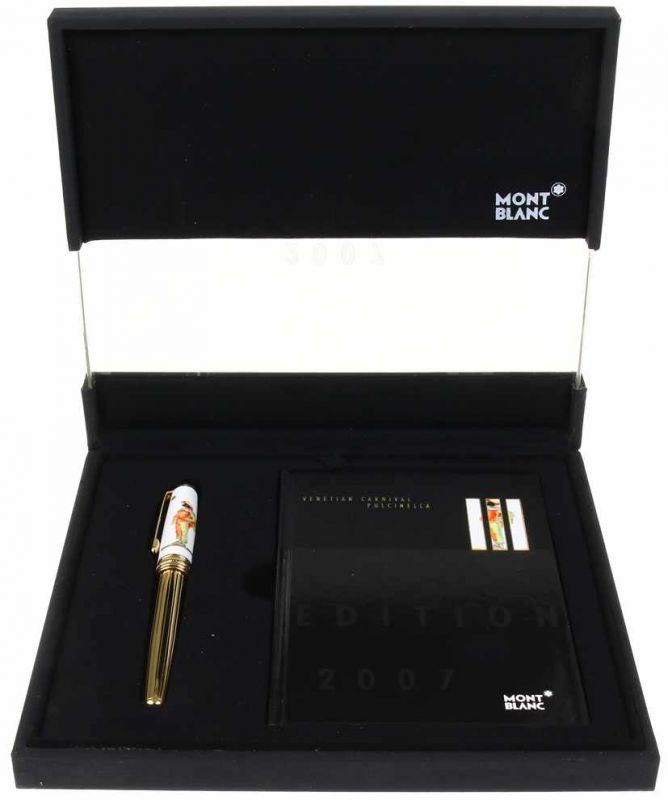 Montblanc Annual Edition 2007, Venetian Carnaval: Pulcinello, fountain pen with 18ct gold nib,