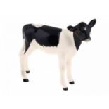 Porseleinen beeld: Friesian Calf, model 1249C, gemerkt Beswick -7 cm hoog-