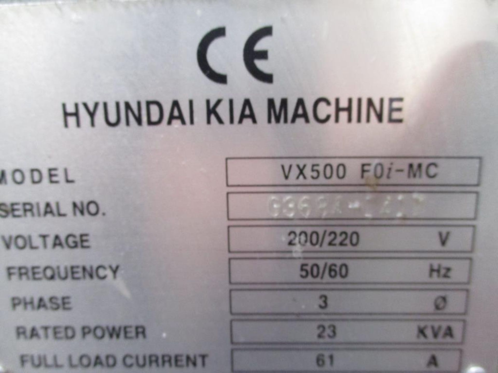 Hyundai-Kia Machine VX500 Vertical CNC Machining - Image 13 of 13