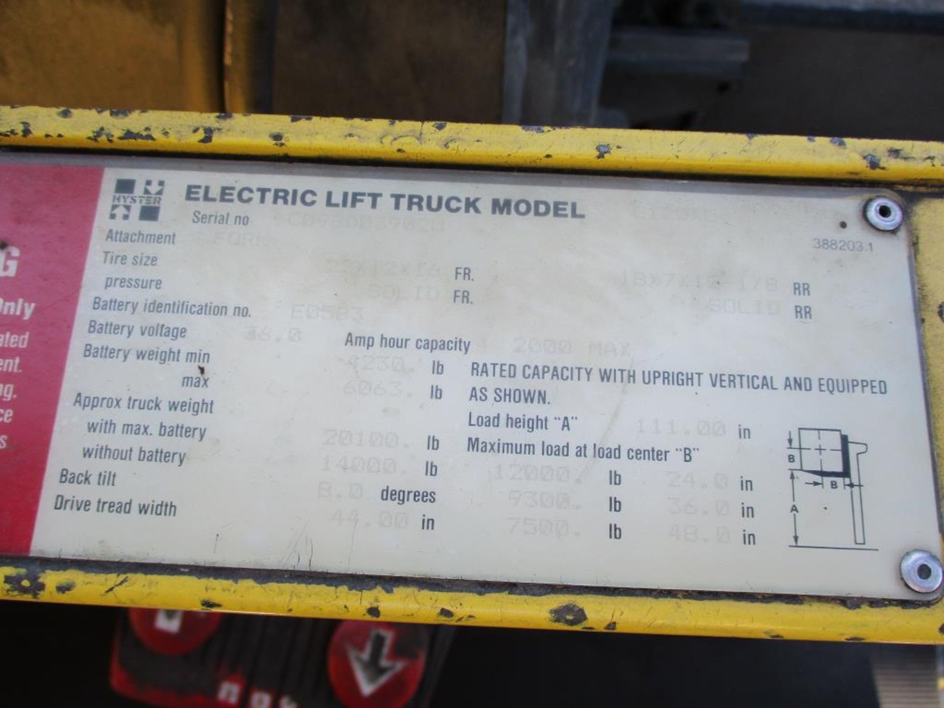 Hyster 120XL2 Forklift (12,000 lb. capacity) - Image 4 of 4