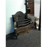 REPRODUCTION CAST IRON AND BRASS DOG GRATE