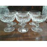 SET SIX WATERFORD CRYSTAL JELLIES