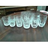 ASSORTED WATERFORD CRYSTAL SPIRIT TUMBLERS