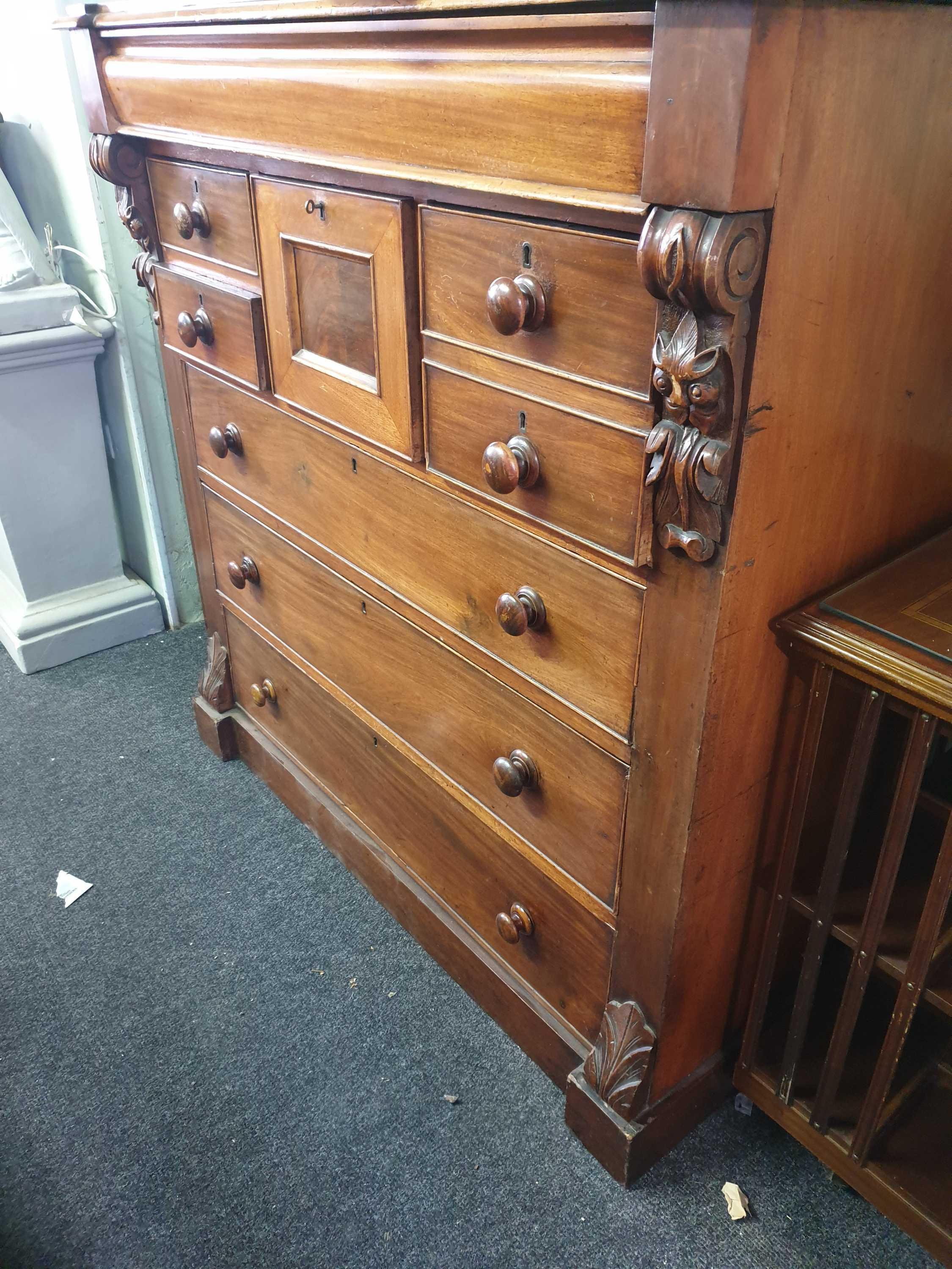 VICTORIAN MAHOGANY SCOTCH CHEST