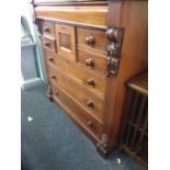 VICTORIAN MAHOGANY SCOTCH CHEST