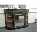 VICTORIAN EBONISED CREDENZA