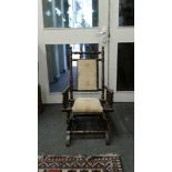 19TH CENTURY MINIATURE AMERICAN ROCKING CHAIR