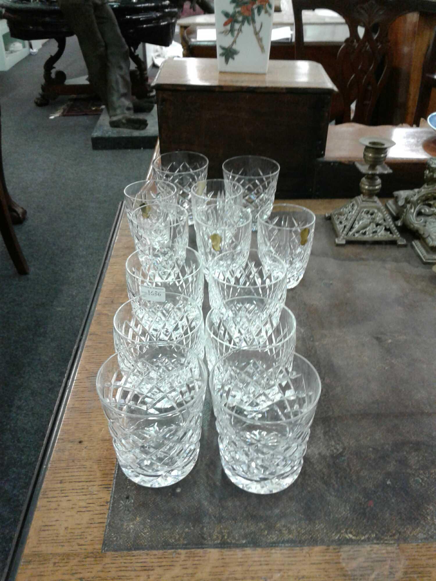 ASSORTED WATERFORD CUT CRYSTAL GLASSES