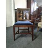 SET SIX GEORGE IV MAHOGANY DINING CHAIRS