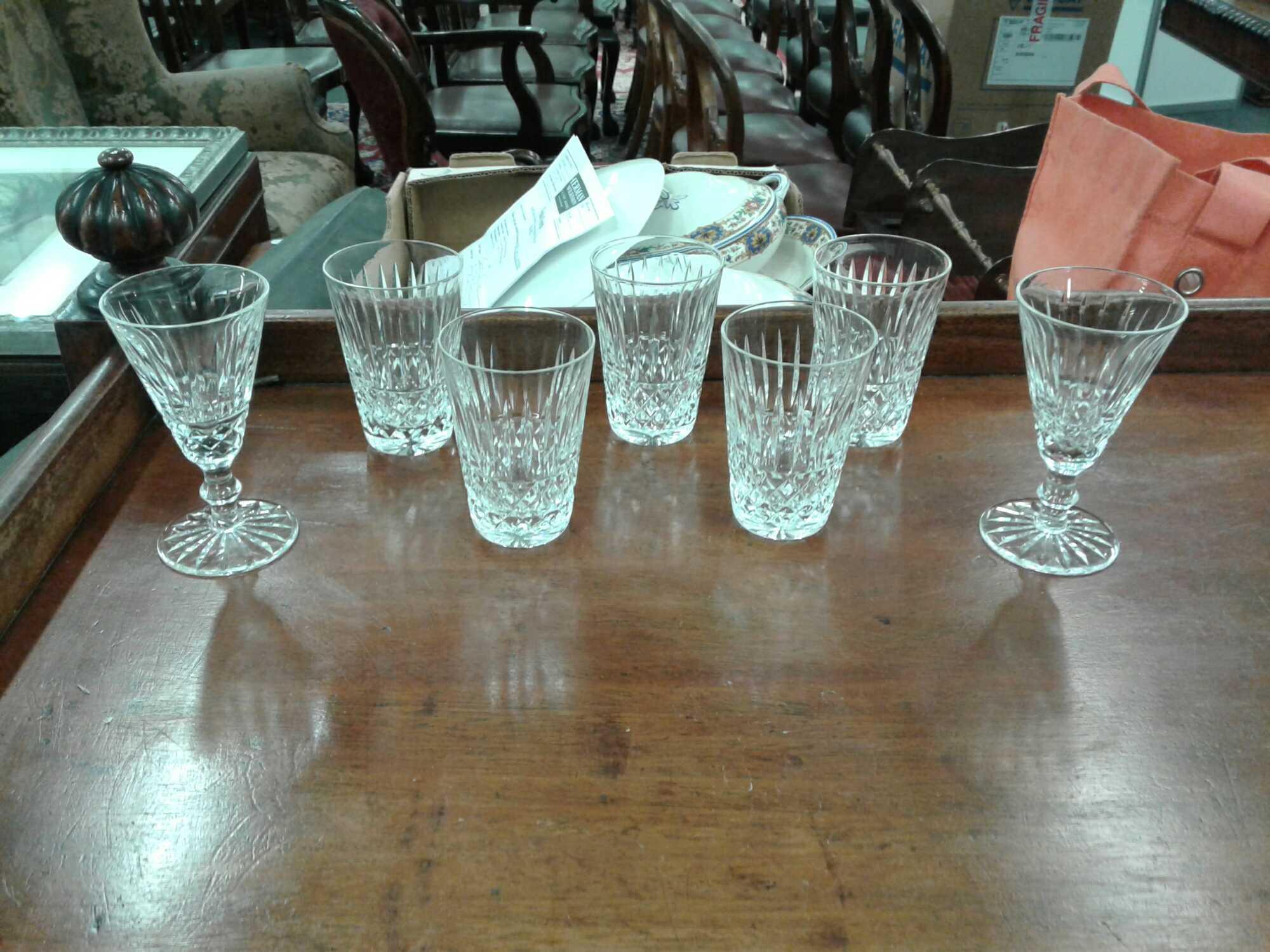 PART SUITE WATERFORD CUT CRYSTAL