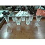 PART SUITE WATERFORD CUT CRYSTAL