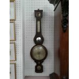 GEORGIAN MAHOGANY CASED BAROMETER