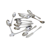 MISCELLANEOUS COLLECTION OF SILVER AND OTHER TEASPOONS