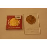 UN GILT BRONZE 1988 PEACE MEDAL