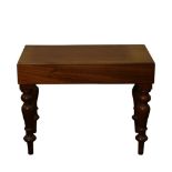 VICTORIAN MAHOGANY COMMODE STOOL