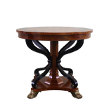 Empire Style fruit wood inlaid centre table