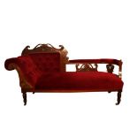 LATE VICTORIAN CHAISE LONGUE