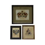 LATE 19TH CENTURY HAND COLOURED CREST