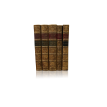 19TH CENTURY CALF BOUND BOOKS