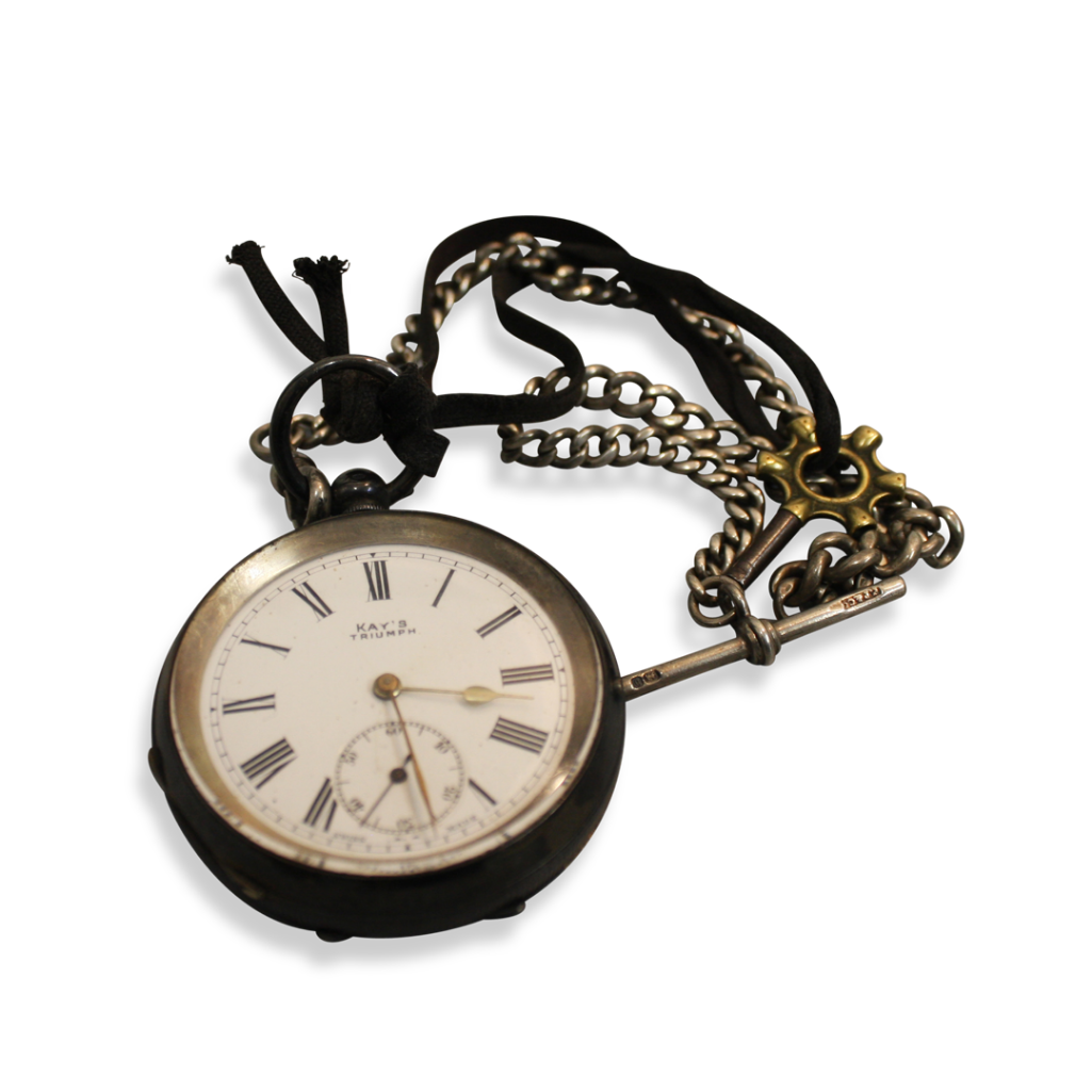 KAY'S TRIUMPH SILVER CASED POCKET WATCH