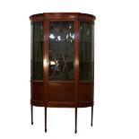 20TH CENTURY INLAID DISPLAY CABINET