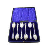 SET OF SIX SHEFFIELD SILVER COFFEE SPOONS