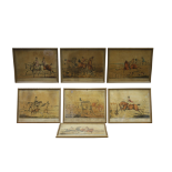 SET OF SEVEN HUNTING PRINTS