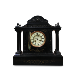 LATE VICTORIAN NEO-CLASSICAL MANTLE CLOCK