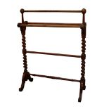 VICTORIAN MAHOGANY TOWEL RAIL