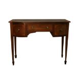 EDWARDIAN INLAID MAHOGANY WRITING TABLE