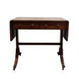 Late Victorian mahogany sofa table