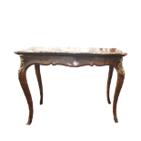 Louis XVI style fruitwood and ormolu card table