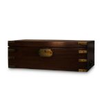 VICTORIAN MAHOGANY BRASS BOUND WRITING BOX