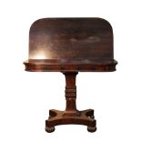 WILLIAM IV ROSEWOOD FOLD TOP SUPPER TABLE