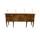 EARLY VICTORIAN MAHOGANY GALLERY BACK SIDEBOARD