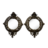 PAIR OF CONVEX MIRRORS