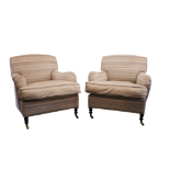 Pair of George Smith armchairs