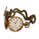 PINNACLE GOLD PLATED POCKET WATCH