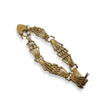 LADIES 9CT GOLD GATE BRACELET