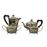 FOUR PIECE SILVER PLATED TEA AND COFFEE SERVICE