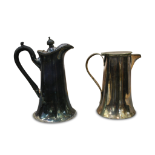 TWO PLATED HOT WATER JUGS