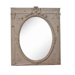 LARGE VICTORIAN ROCOCO OVERMANTLE MIRROR